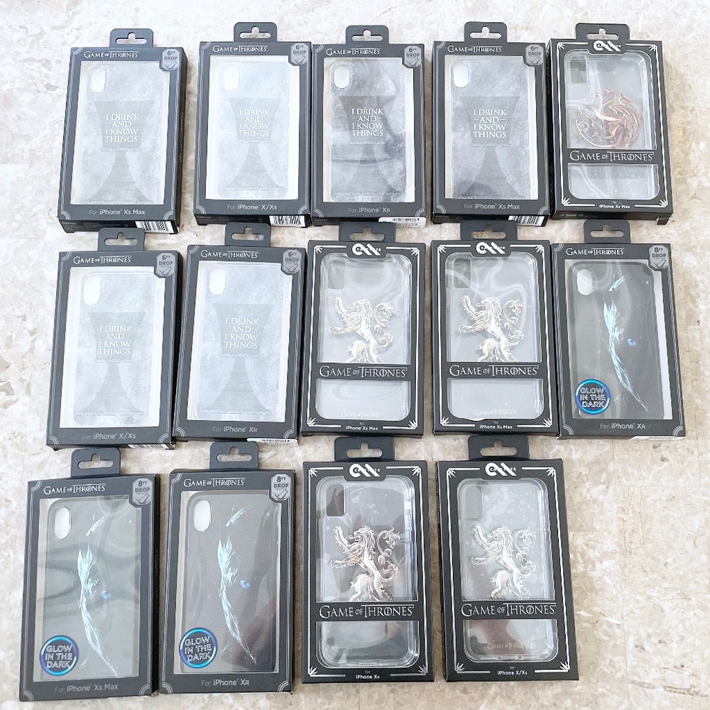 Lot/Set of 14 Apple iPhone Phone Cases Game of Thrones NEW